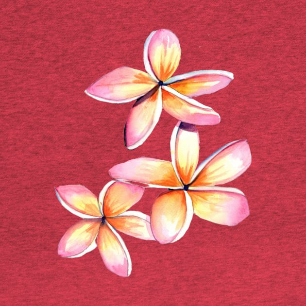 Aloha Plumeria Flowers by KauaiArtist